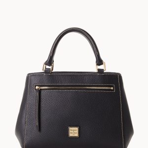 Pebble Grain Small Zip Satchel