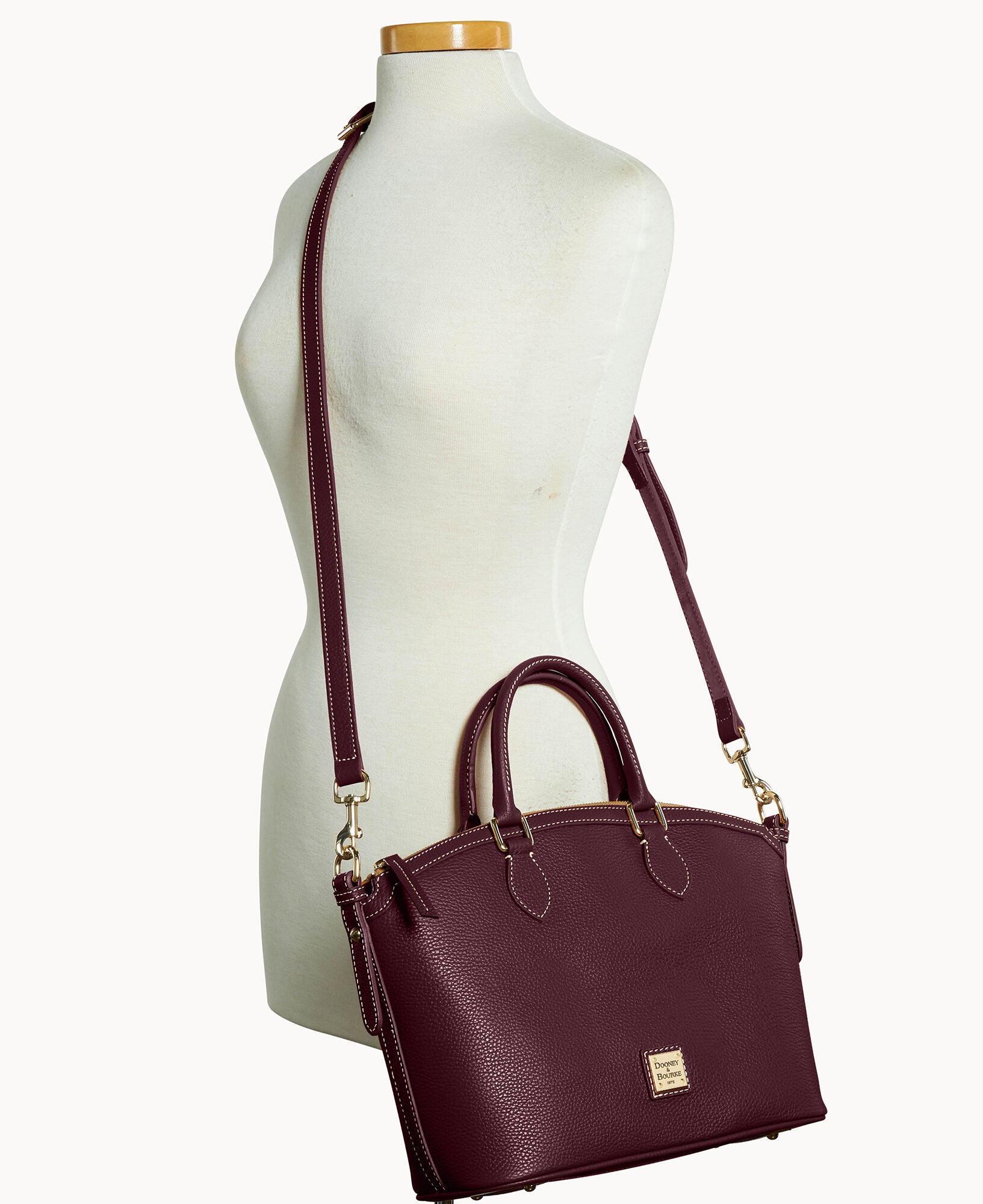 Lucca Leather Domed Satchel - Image 20