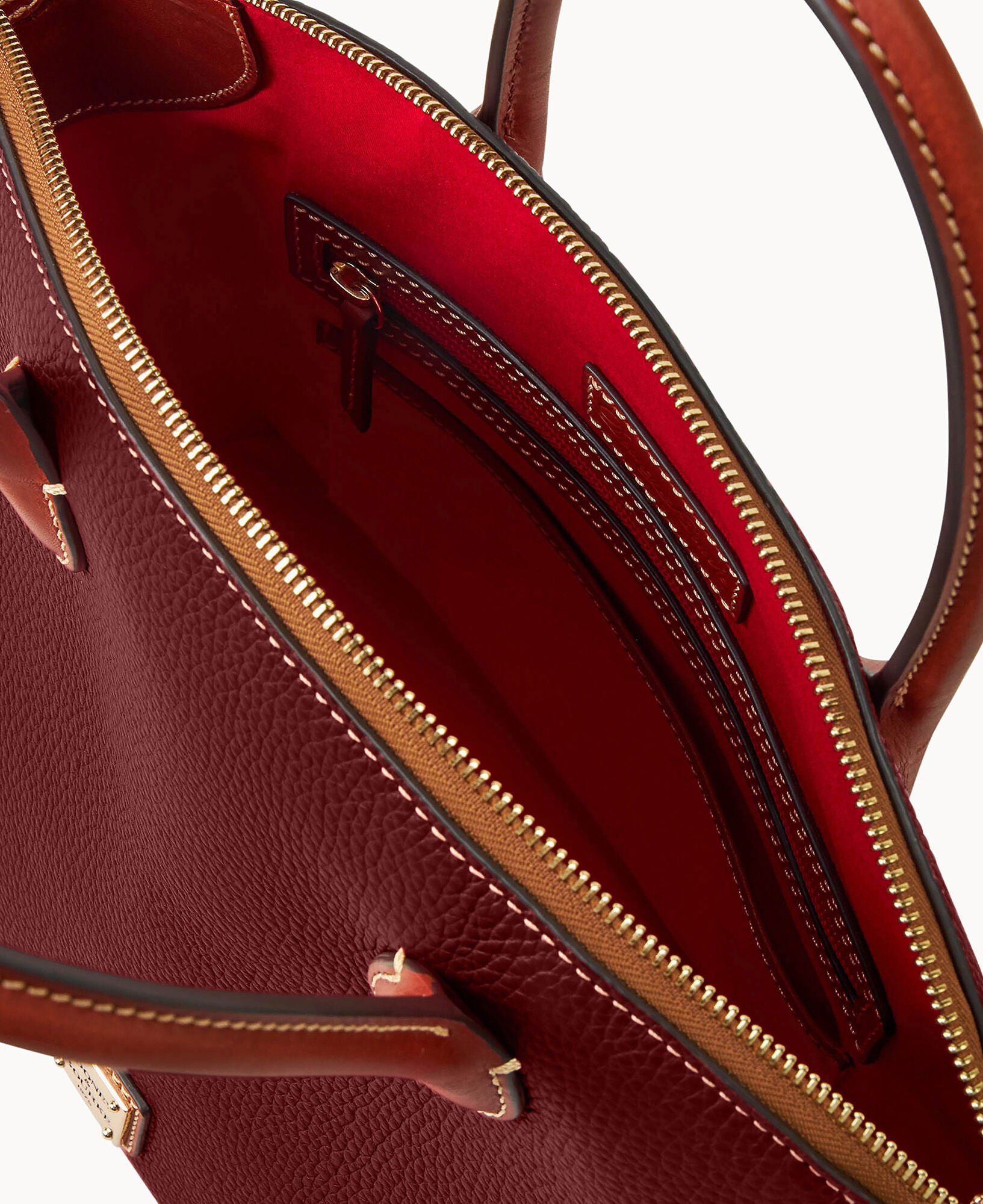 Pebble Grain Domed Satchel - Image 8